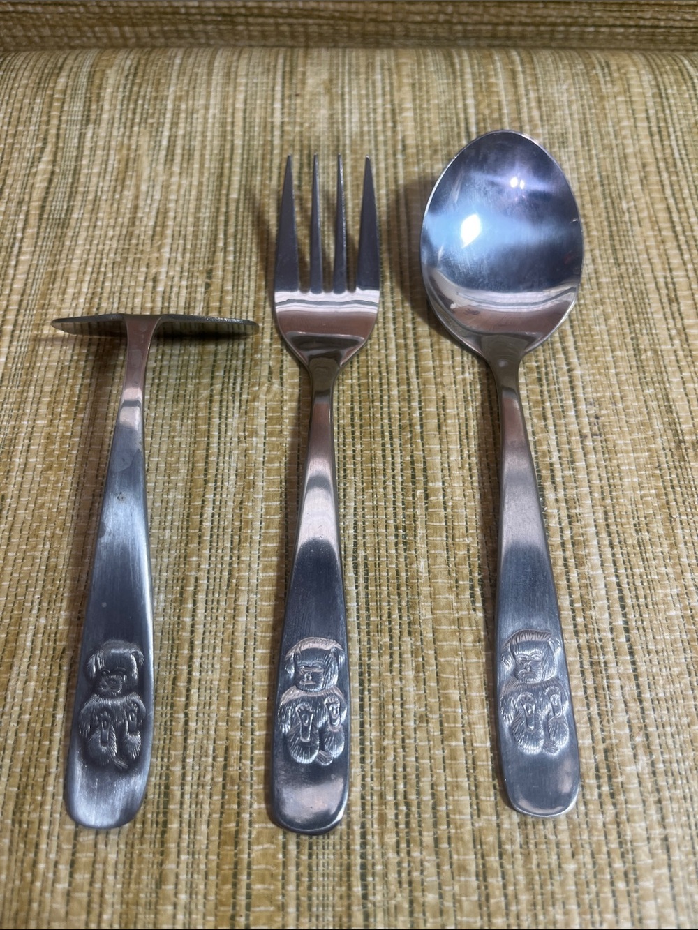 Children's Stainless Steel Bear Flatware Set - 18/10 Stainless Steel